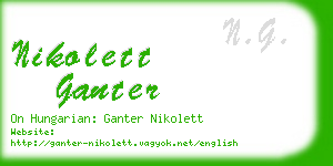 nikolett ganter business card